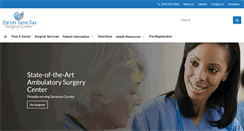 Desktop Screenshot of doctorssamedaysurgery.com